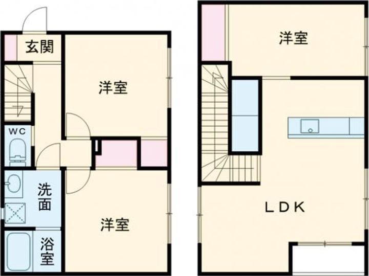 栃木県宇都宮市御幸ケ原町(一戸建)の賃貸物件の間取り
