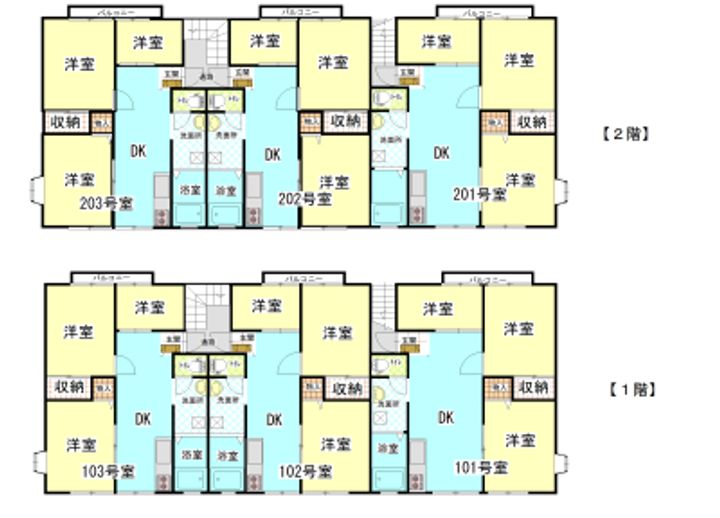 栃木県佐野市新吉水町(アパート)の賃貸物件の間取り