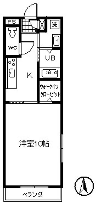 香川県高松市松縄町(マンション)の賃貸物件の間取り
