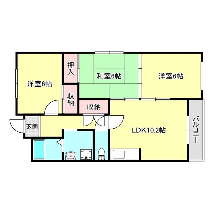 ブエナビスタ高砂の間取り