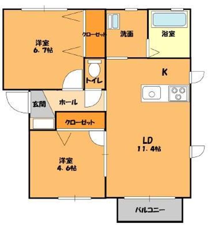 カロスクレーネの間取り