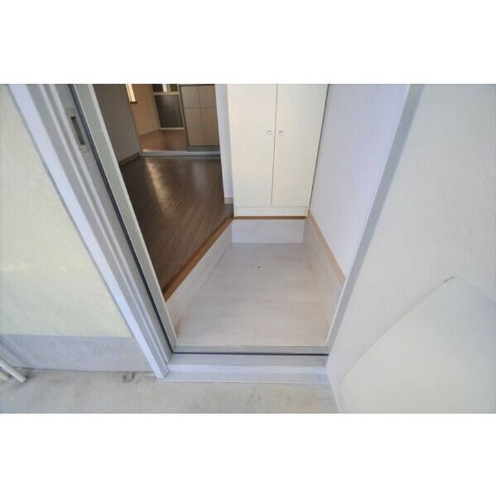 栃木県佐野市茂呂山町(アパート)の賃貸物件の玄関