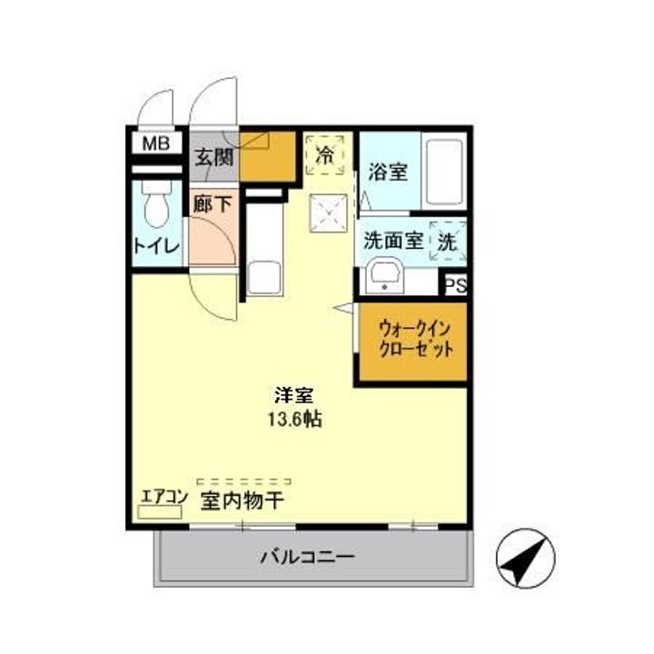 埼玉県さいたま市見沼区東大宮7(アパート)の賃貸物件の間取り