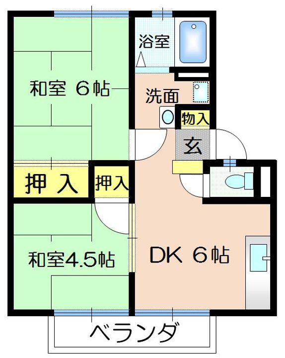 ライフ竹林の間取り