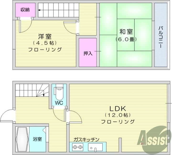 第一コーポ相原の間取り