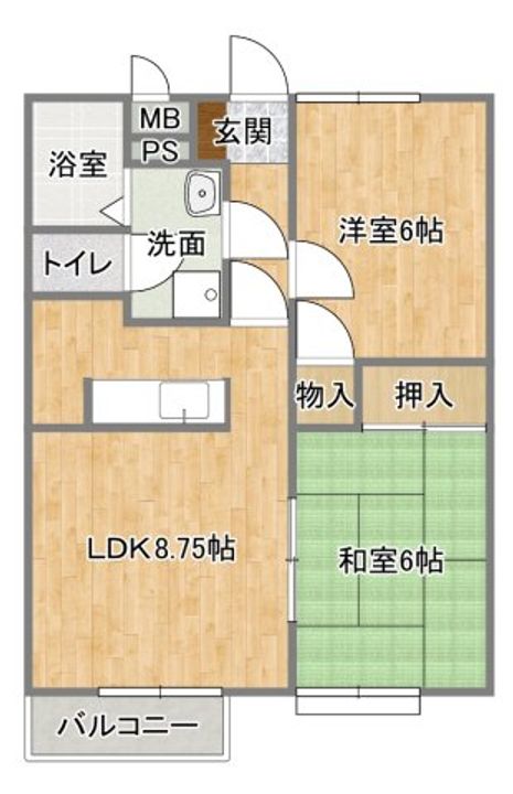 メゾンドジョブレの間取り