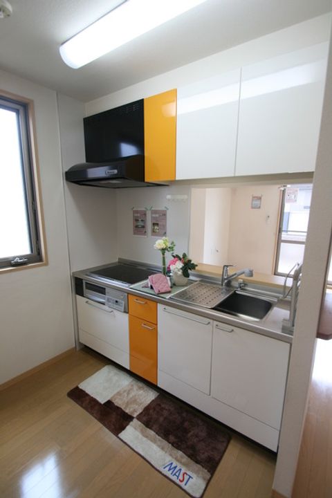 岡山県倉敷市西中新田(アパート)の賃貸物件のキッチン