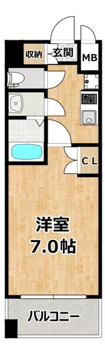 メロディア新北野の間取り