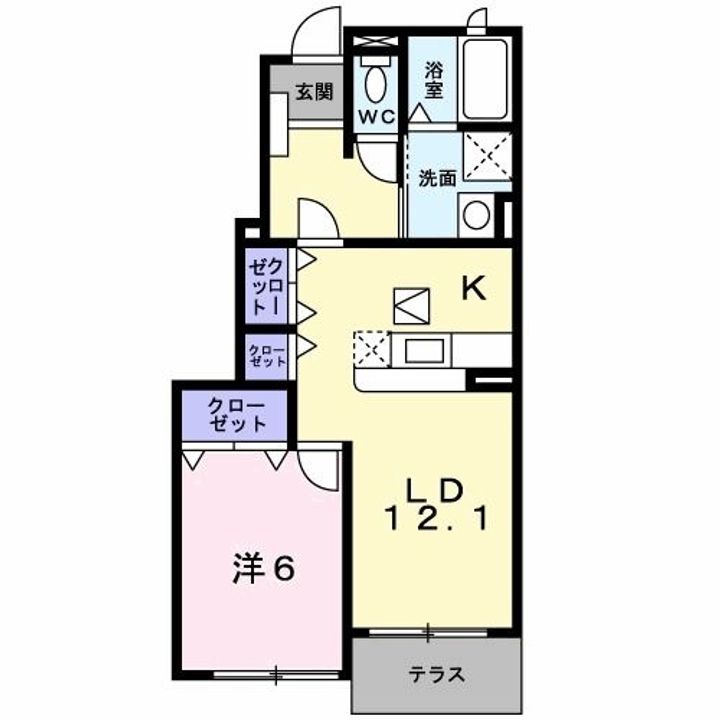 兵庫県西脇市和田町(アパート)の賃貸物件の間取り