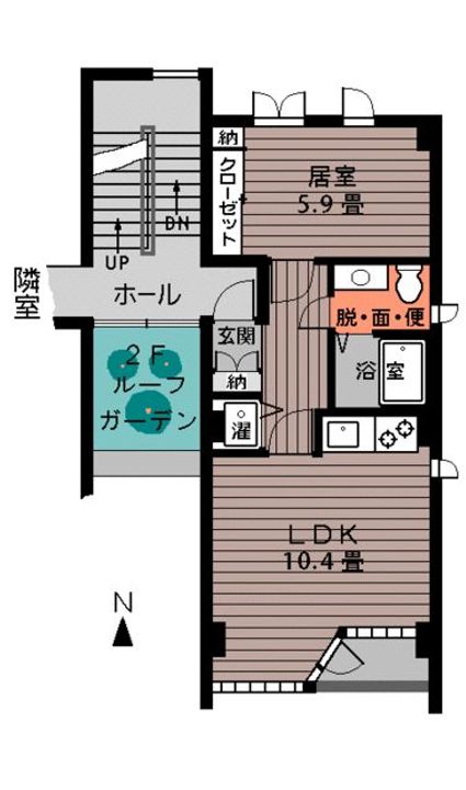 ベルデューレUの間取り