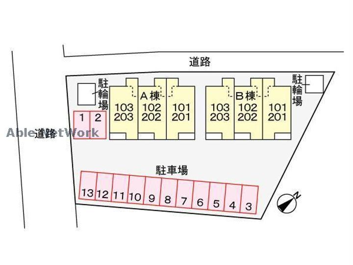 愛知県豊川市国府町薮下(アパート)の賃貸物件の地図