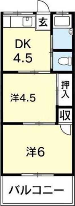 松風マンションの間取り