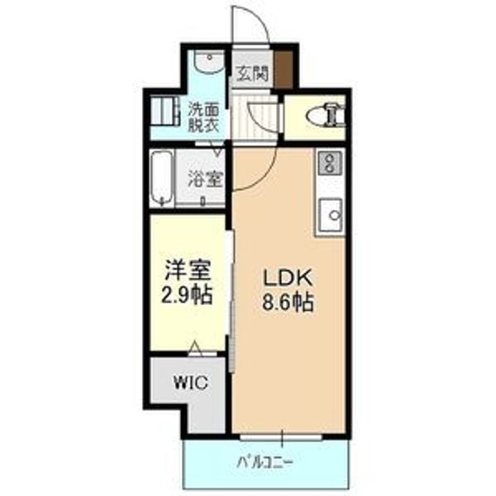 栃木県宇都宮市大通り3(マンション)の賃貸物件の間取り