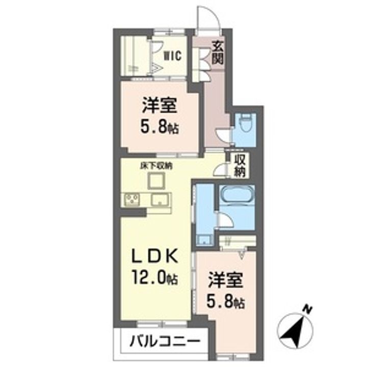 プレヴナンス東町IIの間取り