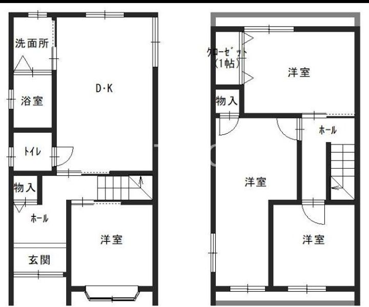 大阪府八尾市山城町4(一戸建)の賃貸物件の間取り