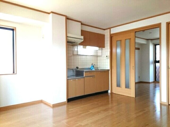 大阪府大阪市東住吉区照ケ丘矢田4の賃貸マンションの居間