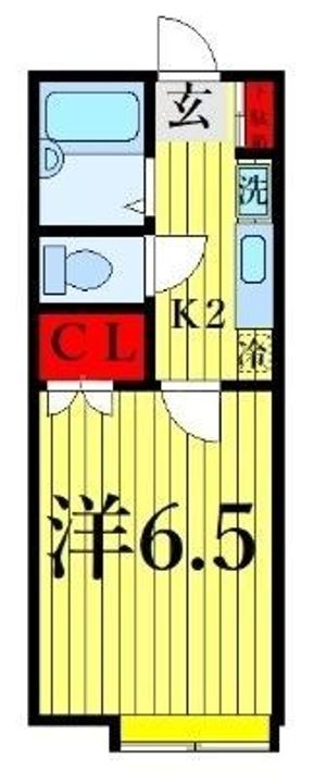 東京都江戸川区中央1(アパート)の賃貸物件の間取り