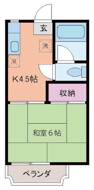 あっぷるハイツの間取り