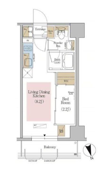 アーバネックス東京八丁堀の間取り