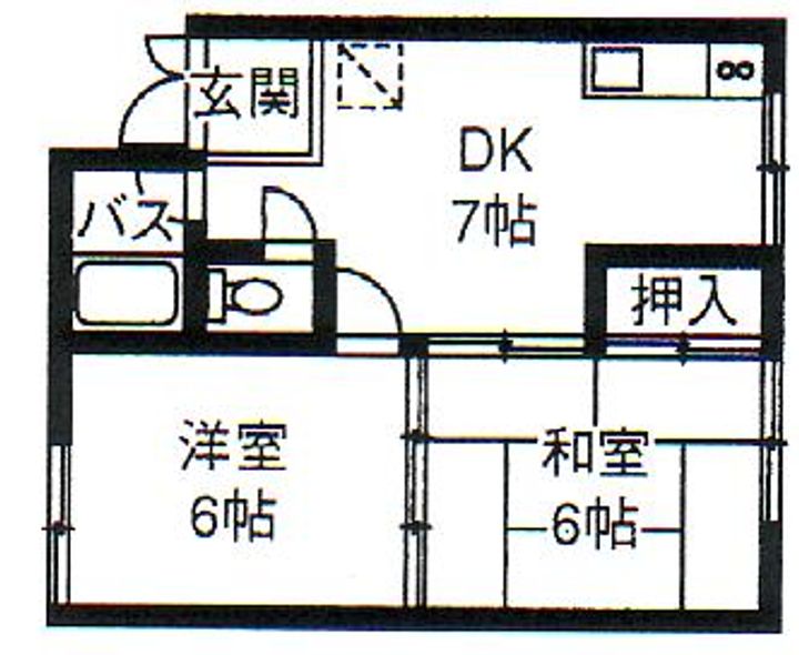 穂波ハイツの間取り