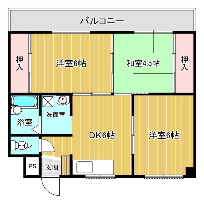 シティ住吉の間取り