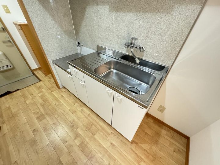 熊本県菊池市泗水町永(アパート)の賃貸物件のキッチン