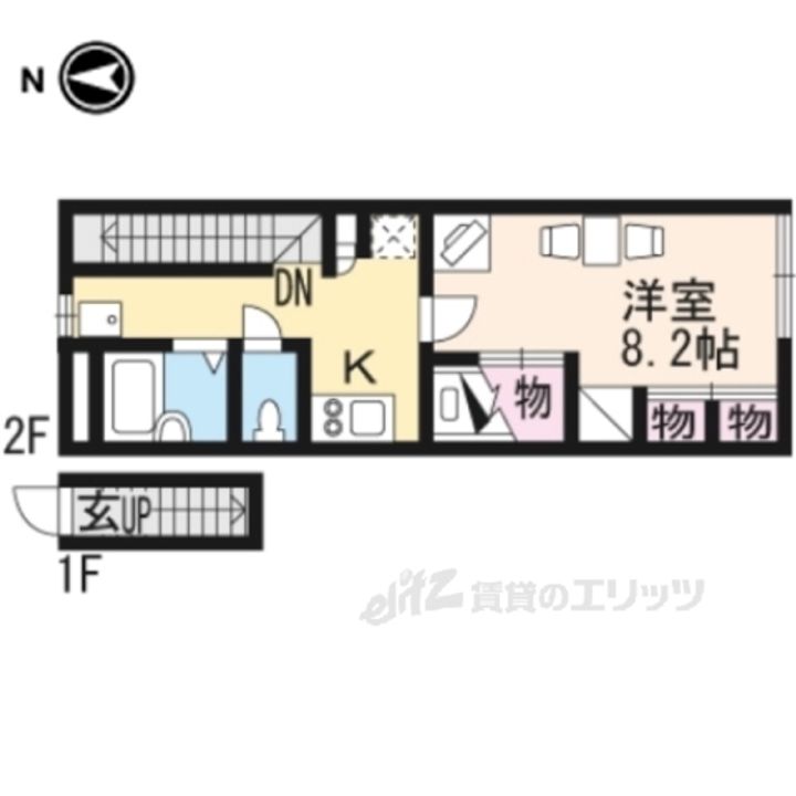 レオパレスHalfMoonの間取り