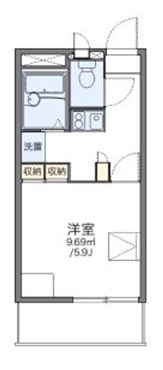 東京都立川市西砂町2(マンション)の賃貸物件の間取り