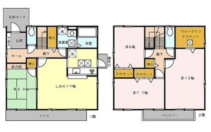 埼玉県さいたま市緑区東浦和3(一戸建)の賃貸物件の間取り