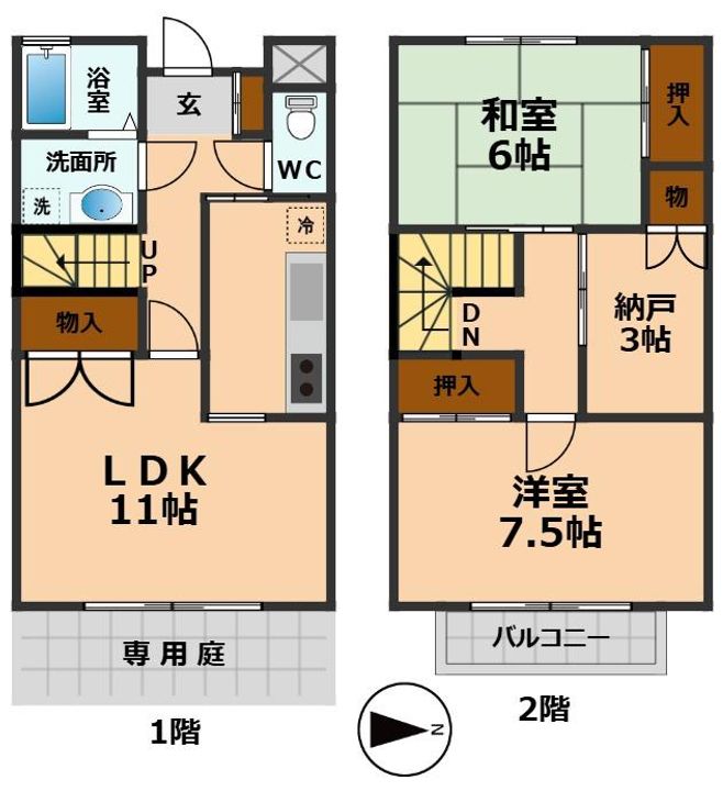 東京都杉並区堀ノ内2(一戸建)の賃貸物件の間取り