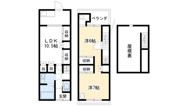 京都府京都市左京区高野泉町(一戸建)の賃貸物件の間取り