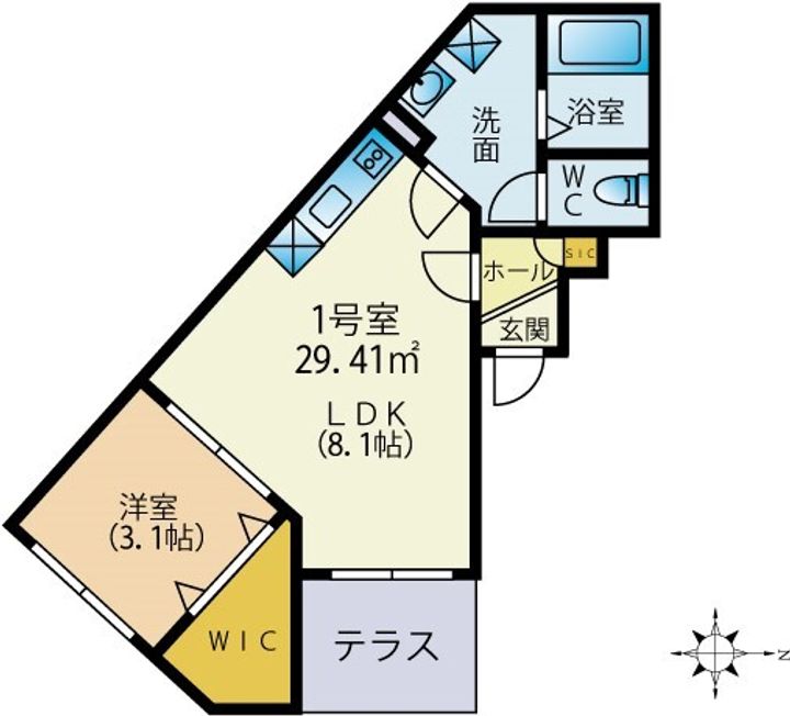 千葉県八千代市緑が丘西1(アパート)の賃貸物件の間取り