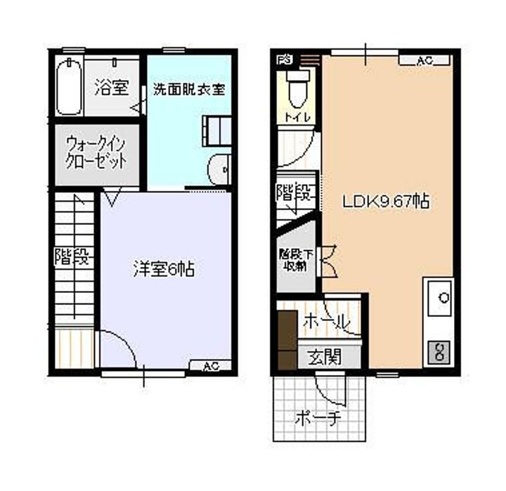 ビオラ新富山の間取り