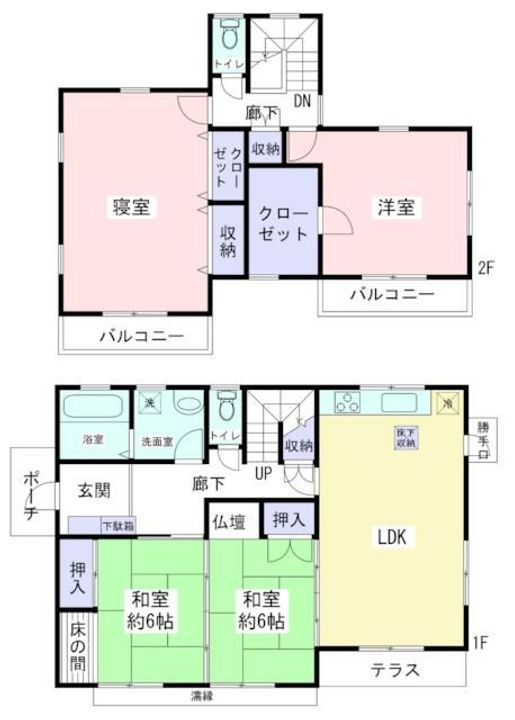 神奈川県厚木市飯山(一戸建)の賃貸物件の間取り