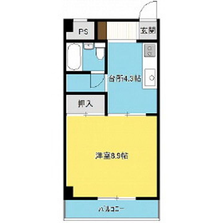 西舘マンションの間取り