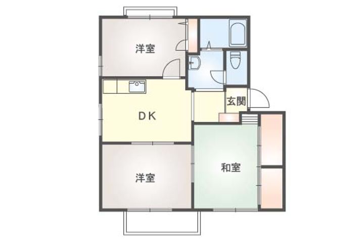 サンシティ山崎 Cの間取り