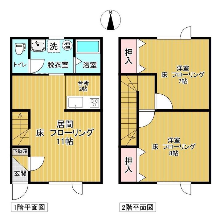スーパーハイム北上の間取り