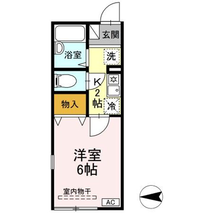 東京都北区浮間2(アパート)の賃貸物件の間取り