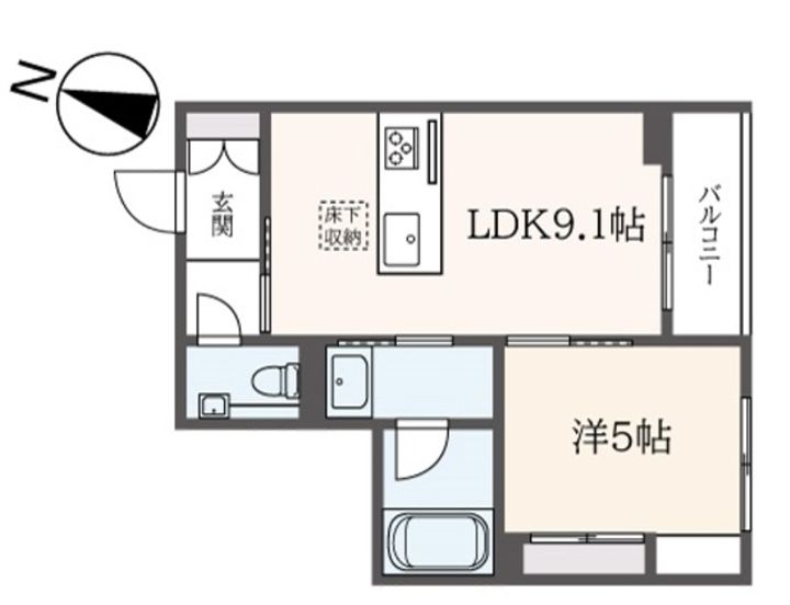 エクラージュ笹塚の間取り