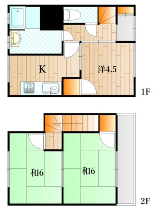 山口県下関市小月幸町(アパート)の賃貸物件の間取り