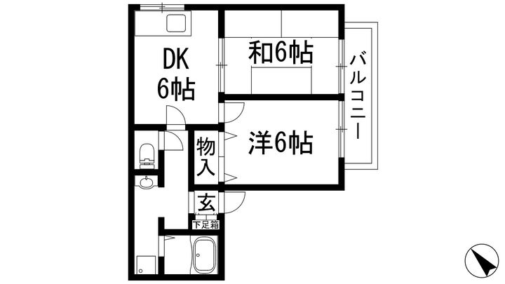 ウエストリバーの間取り