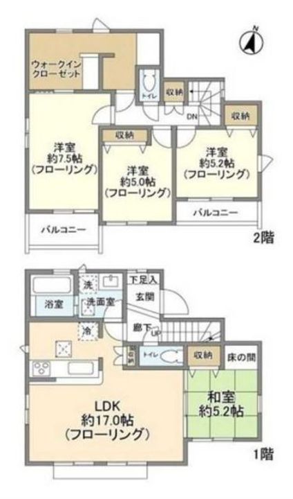 東京都東大和市清水6(一戸建)の賃貸物件の間取り