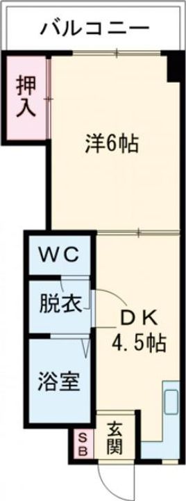 不知火ハイツの間取り