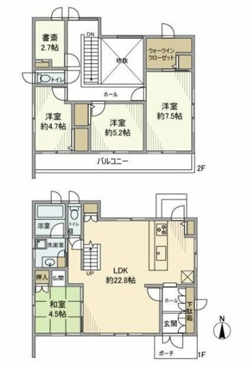 東京都八王子市片倉町(一戸建)の賃貸物件の間取り