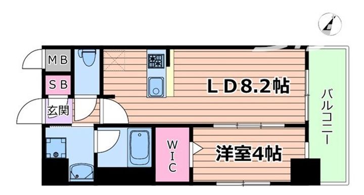 Metrosa京町堀の間取り