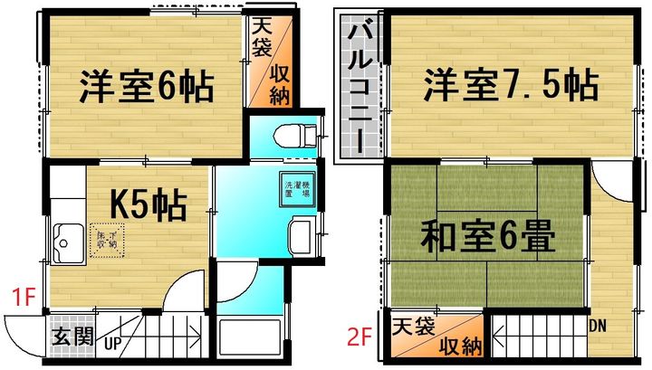 東京都葛飾区お花茶屋1(一戸建)の賃貸物件の間取り