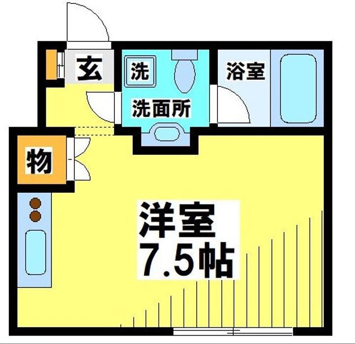 東京都三鷹市中原1(アパート)の賃貸物件の間取り