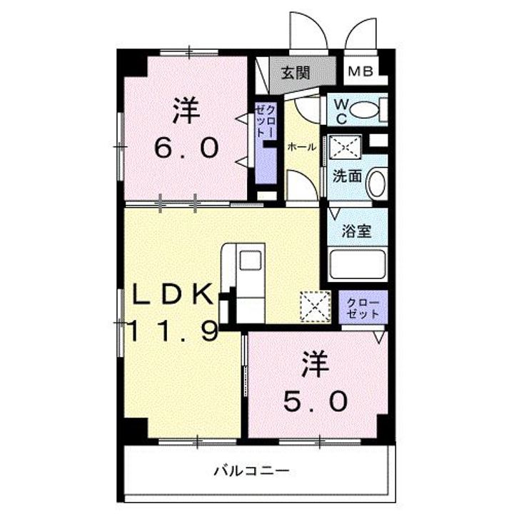 グランツ うふざとの間取り