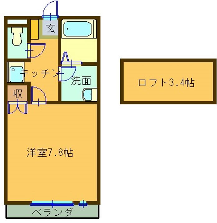 アップルハウスしじま台Iの間取り