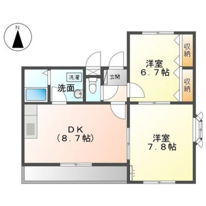 ソレイユ藤田の間取り